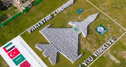 Steel Wings, Human Spirit: Thousands Create Living Model of J-10C Fighter Jet