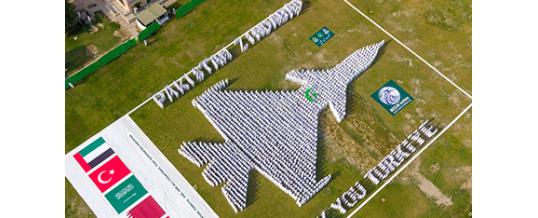 Steel Wings, Human Spirit: Thousands Create Living Model of J-10C Fighter Jet