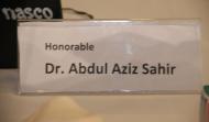 Name Tag of Dr. Abdul Aziz Sahir