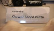 Name Tag of Honourable Khawar Saeed Bhutta 