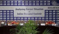 Stage View In the Round Table Discussion on “Analysing the Current Situation of Indian Occupied Kashmir” 