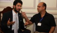 Sahibzada Sultan Ahmad Ali Chairman MUSLIM Institute sharing views with journalist