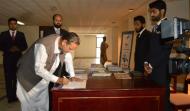 Former Prime Minister Azad Jammu & Kashmir, Sardar Attique Ahmed Khan on Registration Desk
