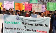 Participants of walk on the occasion of Kashmir Solidarity Day